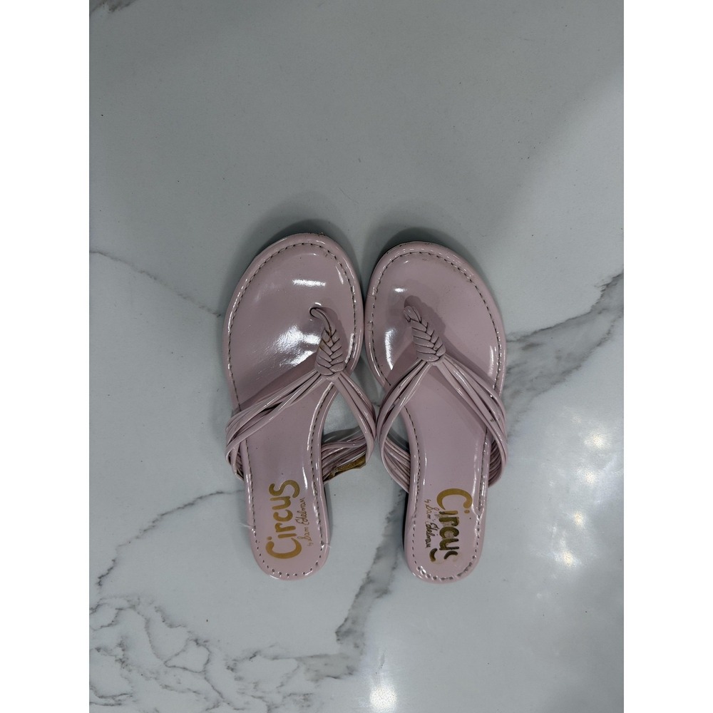 Circus By Sam Edelman Sandals Shoes Womens Size 7.5 Pink Strappy Thong Slip On